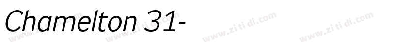 Chamelton 31字体转换